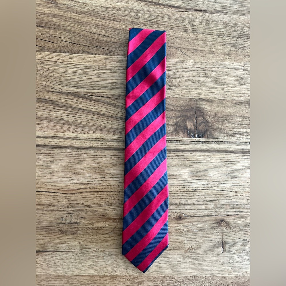 Classic Striped Red and Blue Men's Tie